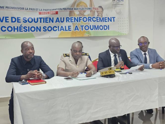 Côte d’Ivoire : prévention des conflits/ Le NDI sensibilise les populations de Toumodi à la culture de la paix et du vivre ensemble 